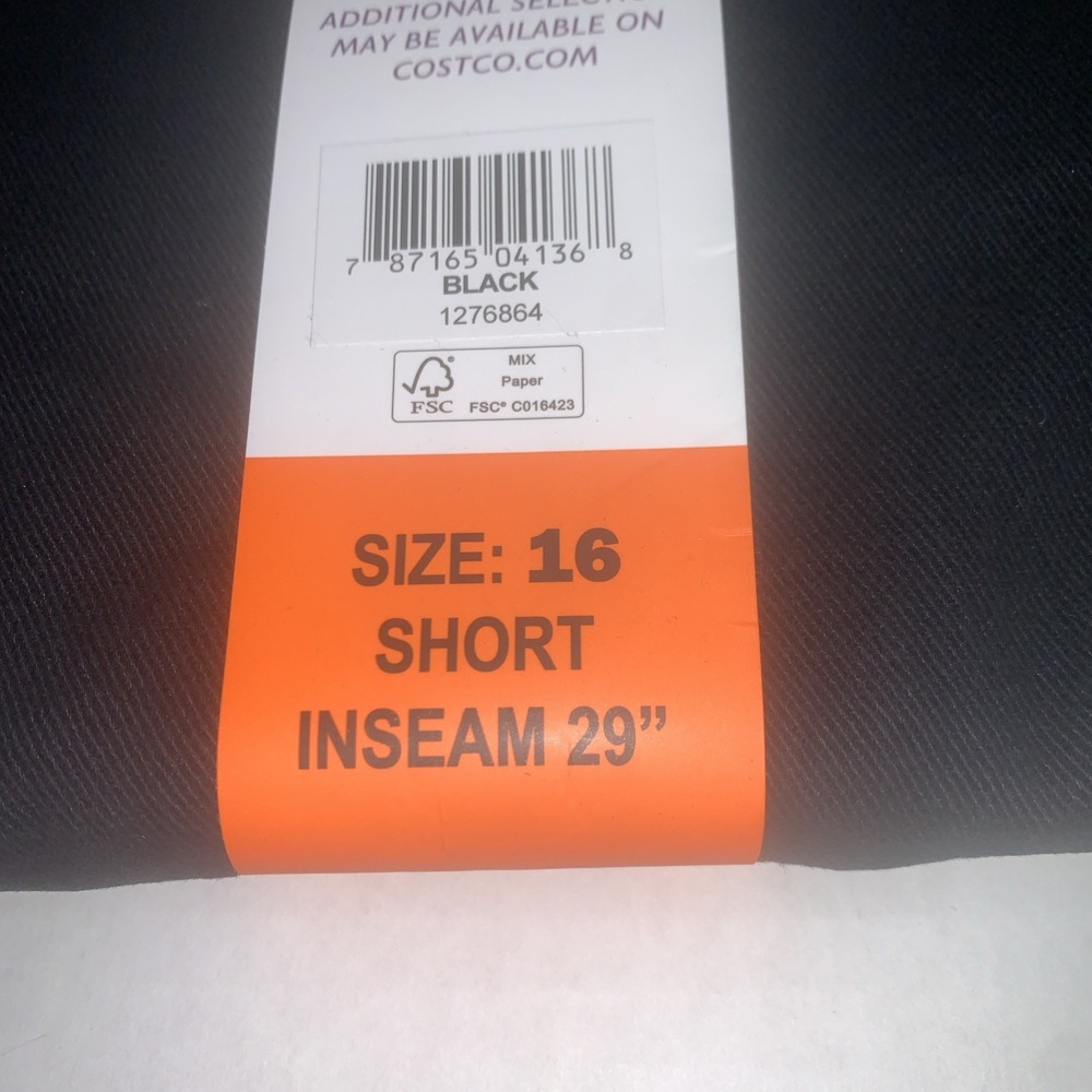 NEW Gloria Vanderbilt Original Slimming Jean Amanda Womens Sz 16 Short Black - Picture 3 of 4